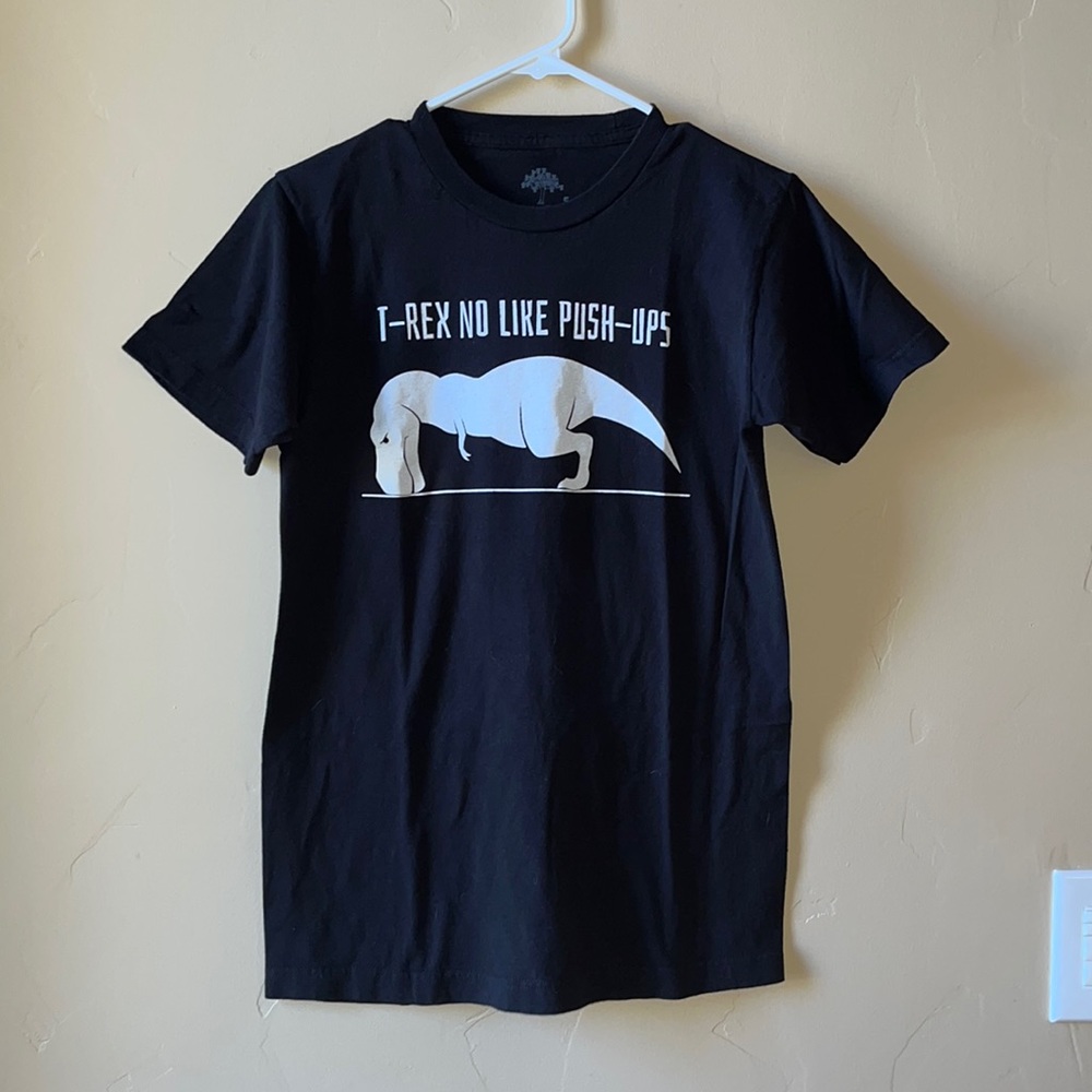 Funny black graphic short sleeve. Conversation piece.